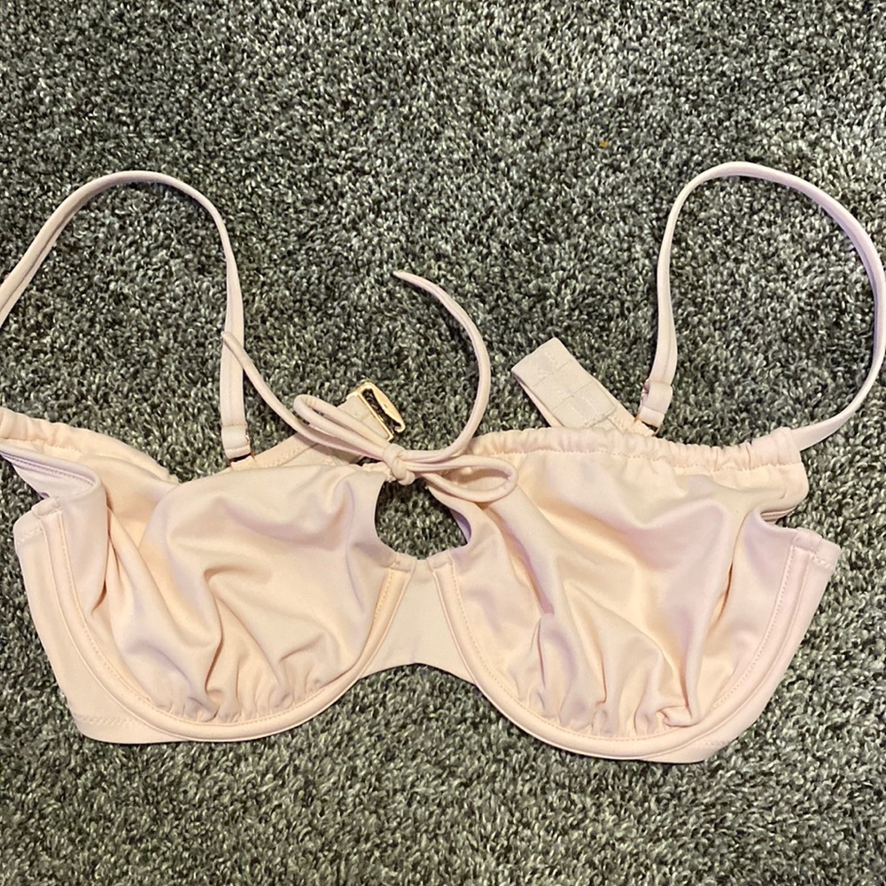 Pink bikini top